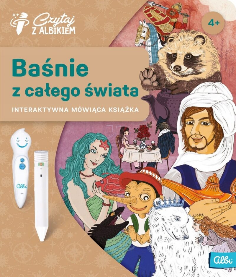 BAŚNIE Z CAŁEGO ŚWIATA CZYTAJ Z ALBIKIEM iNTERAKTYWNA MÓWIĄCA KSIĄŻKA 4+