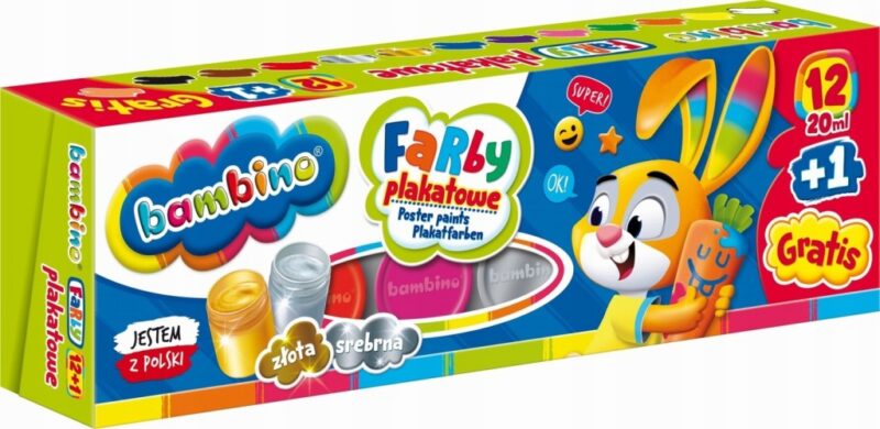 BAMBINO WYPRAWKA SZKOLNA DUŻY ZESTAW PLASTYCZNY DO SZKOŁY 19 ELEMENTÓW XXL