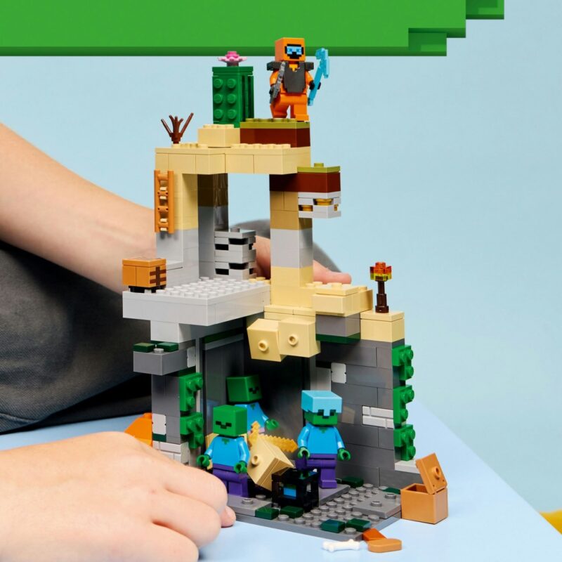 KLOCKI LEGO 21587 MINECRAFT LOCH ZOMBIE DUNGEON KLOCKI OD 8 LAT NA PREZENT