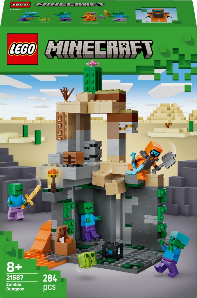 KLOCKI LEGO 21587 MINECRAFT LOCH ZOMBIE DUNGEON KLOCKI OD 8 LAT NA PREZENT