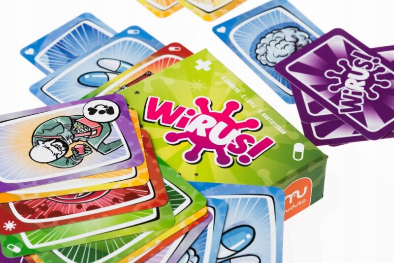 WIRUS! GRA KARCIANA RODZINNA IMPREZOWA MUDUKO DLA DZIECI OD 8 LAT 8+