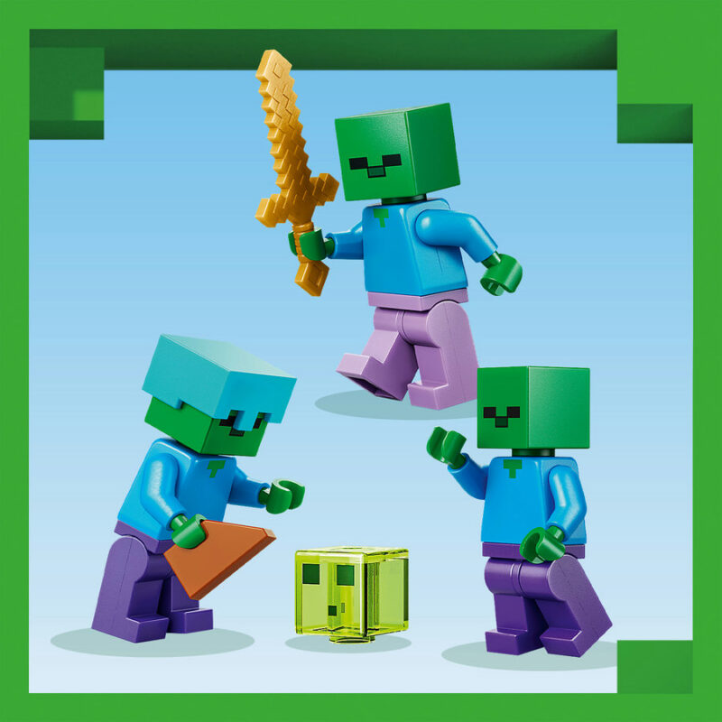 KLOCKI LEGO 21587 MINECRAFT LOCH ZOMBIE DUNGEON KLOCKI OD 8 LAT NA PREZENT