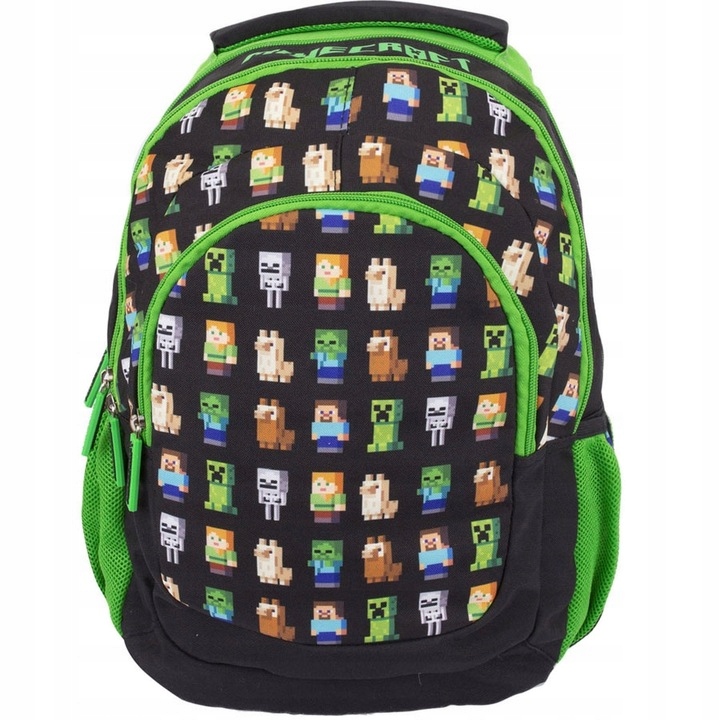 PLECAK SZKOLNY DLA KLAS 1-3 MINECRAFT POSTACIE WIELOKOMOROWY 20L ASTRA