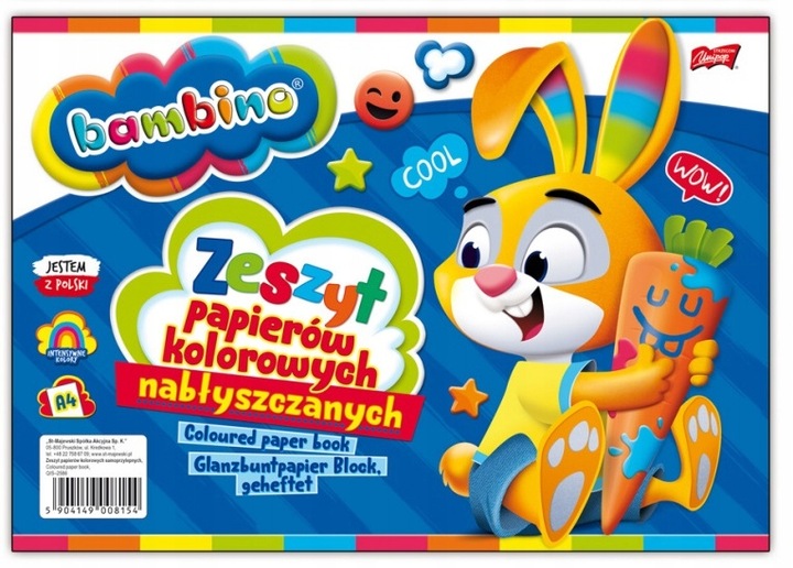 BAMBINO WYPRAWKA SZKOLNA DUŻY ZESTAW PLASTYCZNY DO SZKOŁY 19 ELEMENTÓW XXL