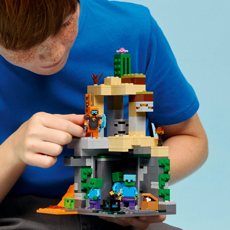 KLOCKI LEGO 21587 MINECRAFT LOCH ZOMBIE DUNGEON KLOCKI OD 8 LAT NA PREZENT