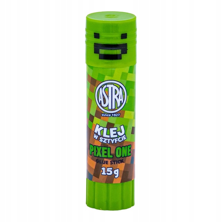 KLEJ SZKOLNY W SZTYFCIE MINECRAFT PIXEL ONE DLA CHŁOPCA 15G SLIME CREEPER