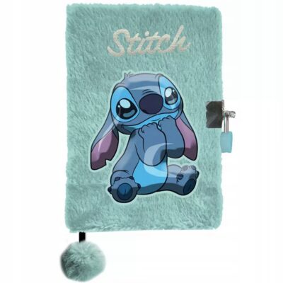 PAMIĘTNIK Z KŁÓDKĄ STITCH PLUSZOWY PAMIĘTNIK NOTES DISNEY LILO I STITCH