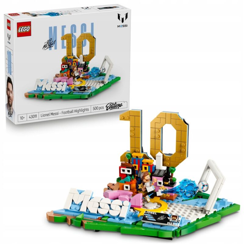 klocki LEGO LIONEL MESSI gwiazdorskie chwile piłki nożnej 43011 MESSI LEGO